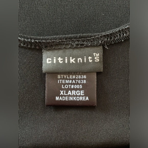 2 PC CITIKNITS BLACK TANK TOP & CARDIGAN - SZ XL/1X - Picture 5 of 9